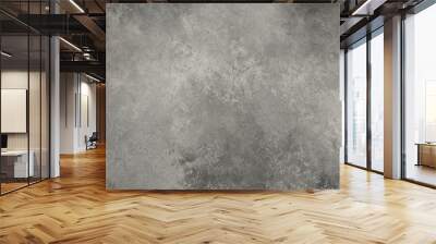 Black background with texture grunge on borders, old vintage distressed gray paper illustration Wall mural