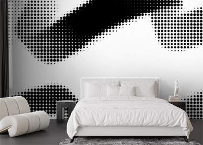 Modern sport backdrop, Dots halftone in two color pattern gradient grunge texture background Wall mural