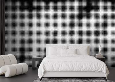 Modern sport backdrop, Dots halftone in two color pattern gradient grunge texture background Wall mural