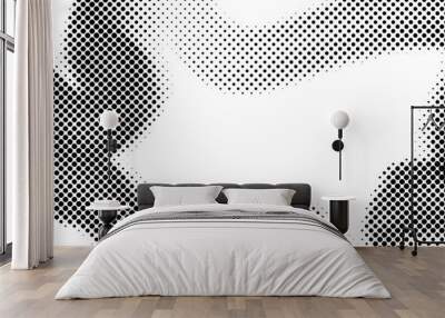 Modern sport backdrop, Dots halftone in two color pattern gradient grunge texture background Wall mural