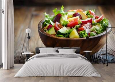 bowl full of vegetable and fruit Wall mural