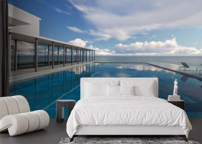 Pool Villa 3d Rendering Wall mural