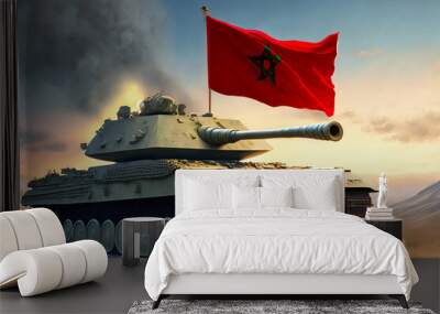 Heavy Battle Tank of Morocco Wall mural