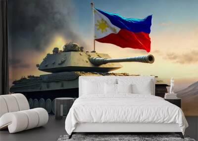 Heavy Battle Tank of Philippines Wall mural