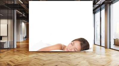 Asian woman sleeping Wall mural