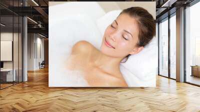 bathing woman relaxing in bath Wall mural