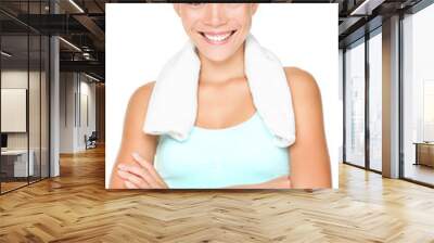 fitness woman portrait Wall mural