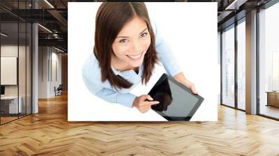 tablet computer business woman Wall mural