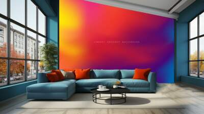 Vibrant gradient background Wall mural