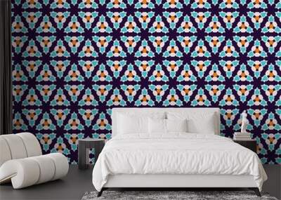 Seamless patter for fabric, paper, interior, decoration, poster, wallpaper and print Wall mural