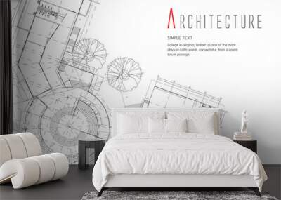 architecture background Wall mural