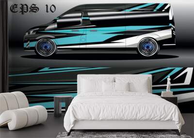 racing background vector for camper van car wraps and more Wall mural