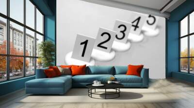 numbers Wall mural