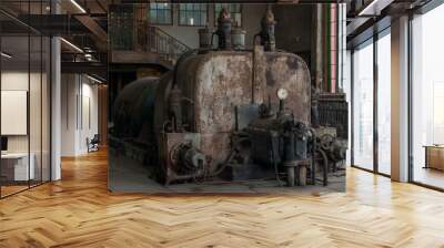 Old abandoned Victorian power plant in the center of Poland  Wall mural