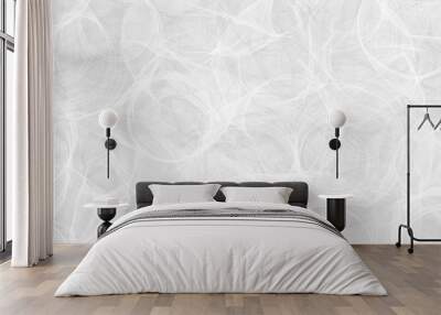 Abstract modern white background pattern with texture and faint detailed circle swirl pattern Wall mural