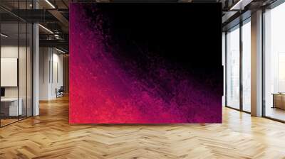 black background with pink orange and purple color splash border design in dramatic bold painted texture Wall mural