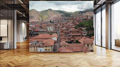 Cuzco is a city in the Peruvian Andes that was the capital of the Inca Empire and is known for its archaeological remains and Spanish colonial architecture
 Wall mural