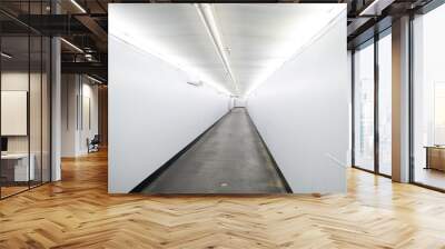 White room with long corridors. Wall mural