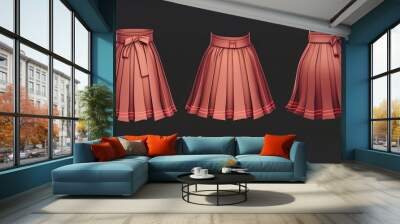 Set of Skirt Wall mural