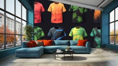 Set of T-shirt Wall mural