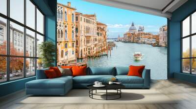 Grand Canal Panorama Splendor in Venice, Veneto, Italy - Travel Concept. Wall mural