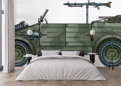 second world war german military vehicle Wall mural