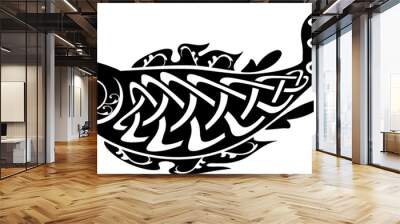 vector fish with celtic knot pattern Wall mural