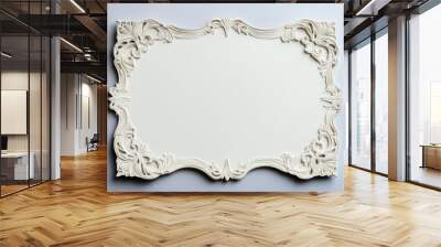 Ornate White Frame. Graphic Resources Wall mural