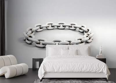 Chain Icon 3d Wall mural