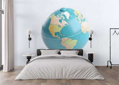 Globe Icon 3d Wall mural