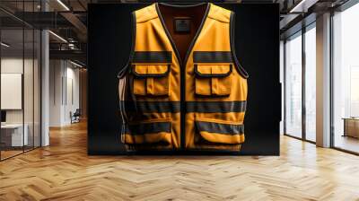 Safety Vest Construction In 3d Wall mural