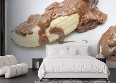 banana with chocolate Wall mural