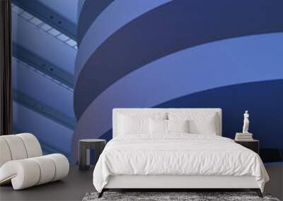 blue architecture Wall mural