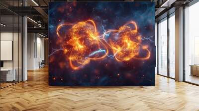 explosion background loop Wall mural