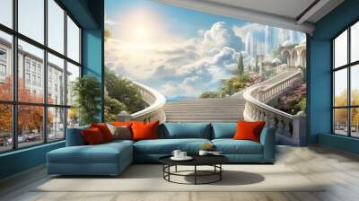 Heavenly paradise  Wall mural