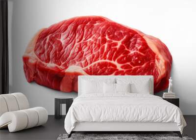 Raw beef meat. Ai . Cutout on transparent Wall mural