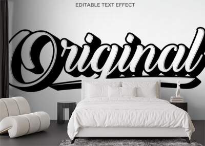 editable original vector text effect with modern style design Wall mural