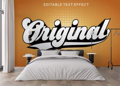 original 3D text effect template Wall mural