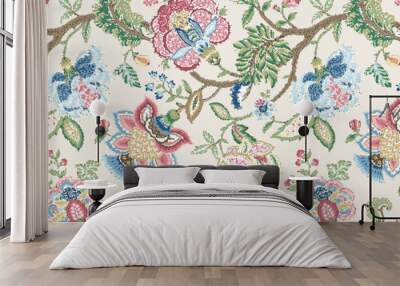 seamless floral pattern Wall mural