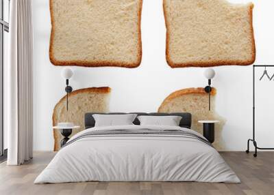 Eating a slice of bread Wall mural