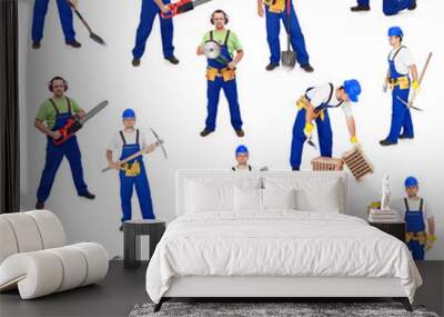 Workers from the construction industry Wall mural