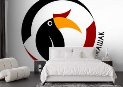 PRODUCT OF SARAWAK concept logo Wall mural