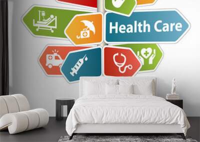 Health care and Medical Sign Wall mural