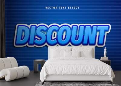 3D Discount Text effect, Editable Text Style Wall mural