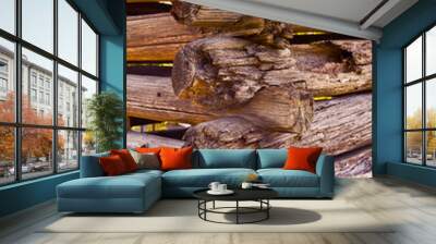 altes Holz Wall mural