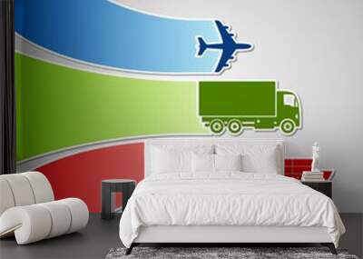 color of logistics Wall mural