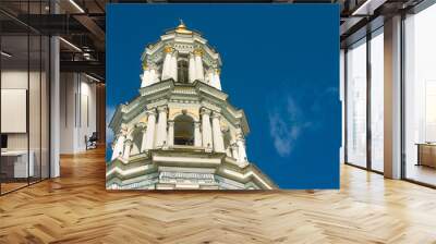 bell tower and blue cloudy sky Wall mural