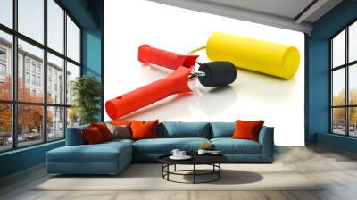 colorful rollers for renovation Wall mural