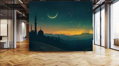 Ramadan Background, Idul Fitri Wall mural