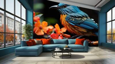 bird of paradise Wall mural